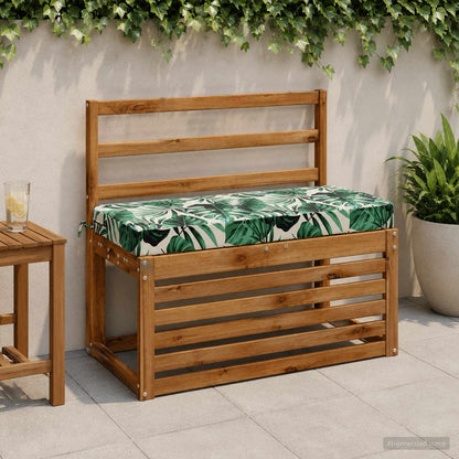 vidaXL 2-Piece Bench Cushions SOEST 2 pcs 100% Polyester Leaf Pattern