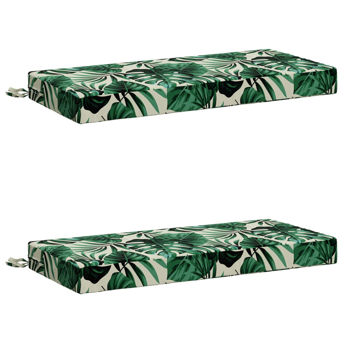vidaXL 2-Piece Bench Cushions SOEST 2 pcs 100% Polyester Leaf Pattern