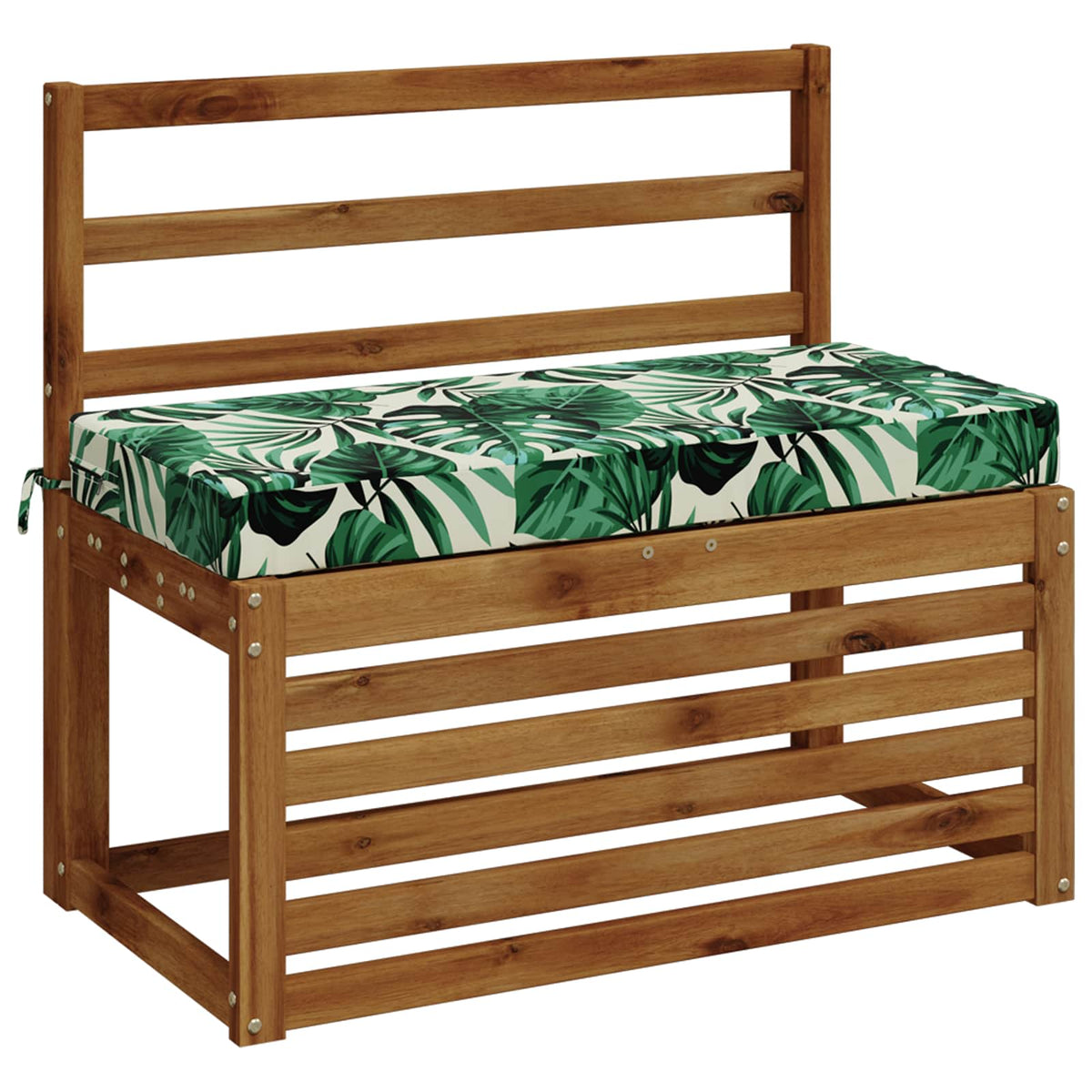 vidaXL 2-Piece Bench Cushions SOEST 2 pcs 100% Polyester Leaf Pattern