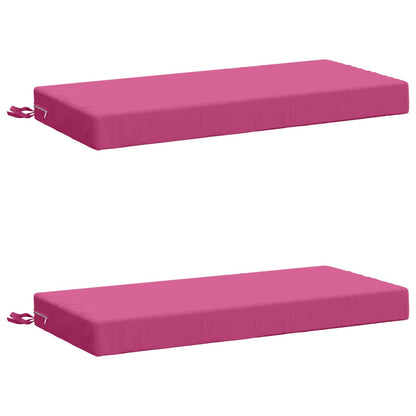 vidaXL 2-Piece Bench Cushions SOEST 2 pcs 100% Polyester Pink