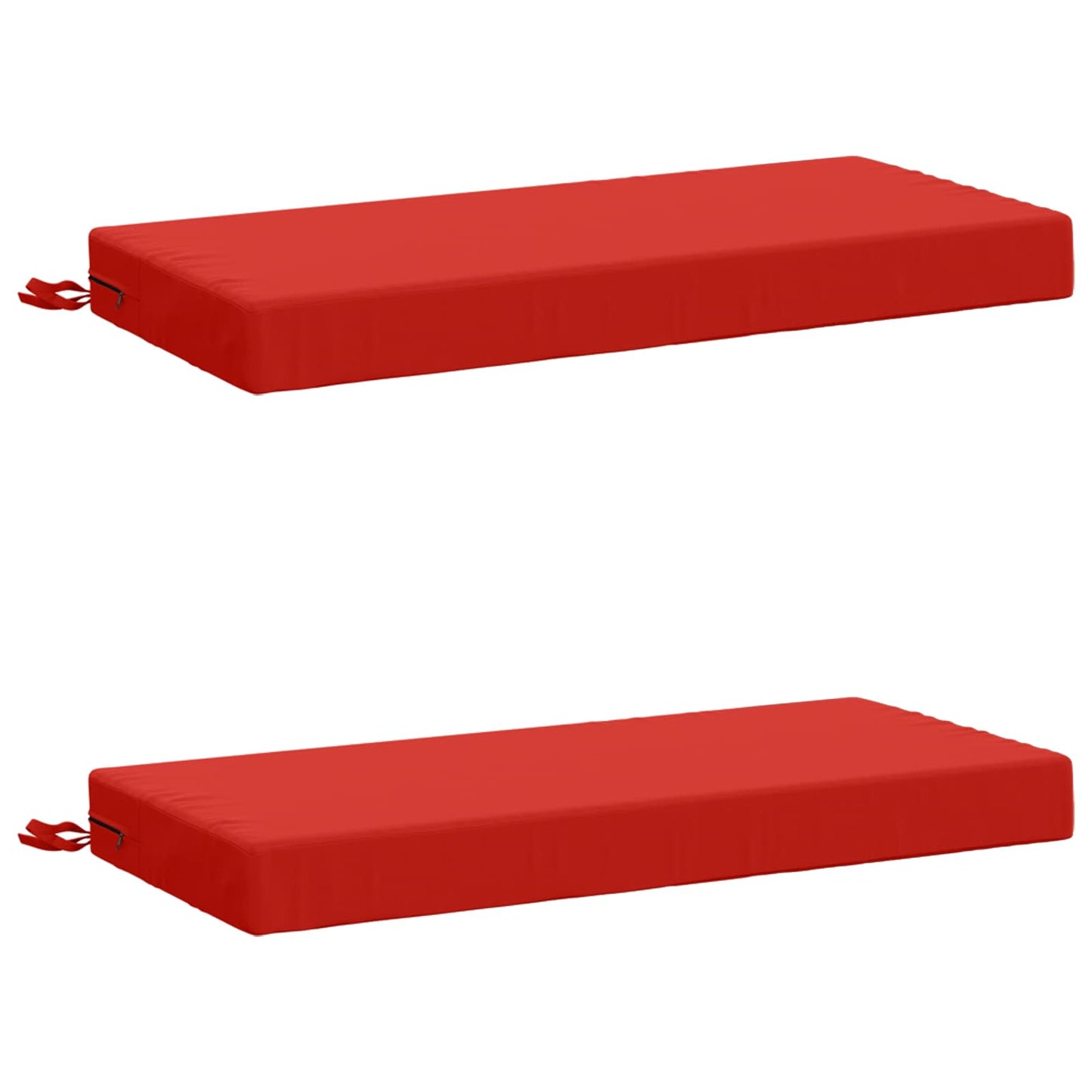 vidaXL 2-Piece Bench Cushions SOEST 2 pcs 100% Polyester Red