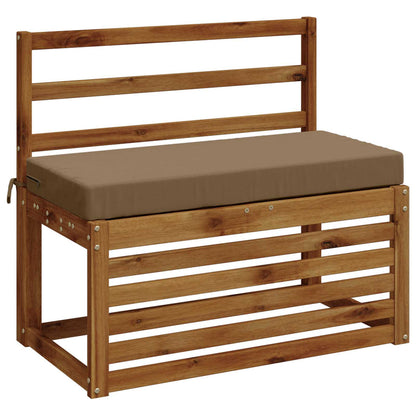 vidaXL Bench Cushion SOEST 100% Polyester Taupe 60 x 40 x 8 cm
