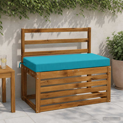 vidaXL Bench Cushion SOEST 100% Polyester Turquoise 80 x 40 x 8 cm