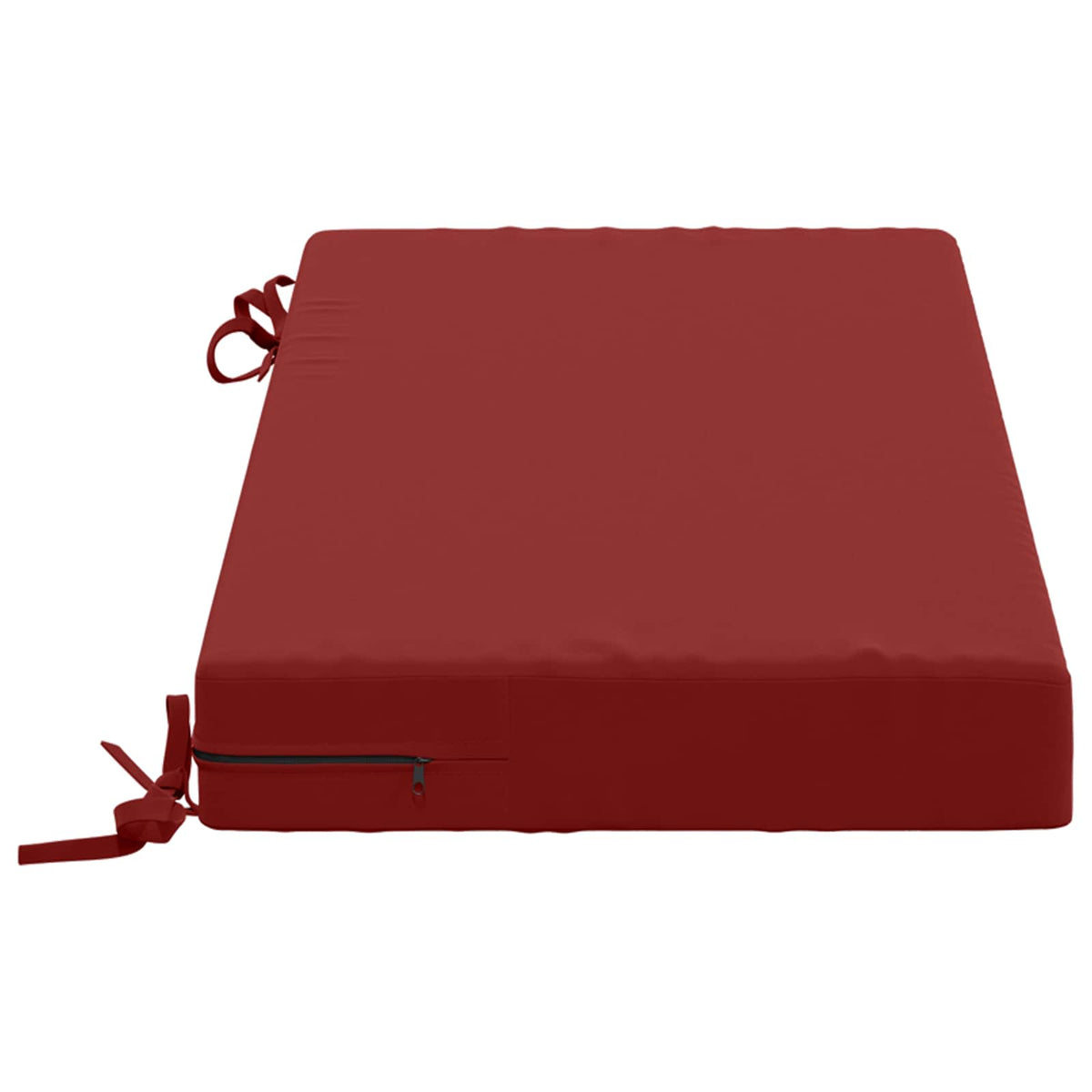 vidaXL Bench Cushion SOEST 100% Polyester Wine Red 60 x 40 x 8 cm