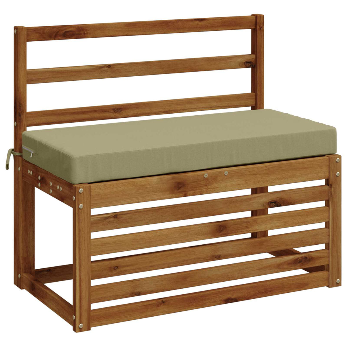 vidaXL 2-Piece Bench Cushions SOEST 2 pcs 100% Polyester Light Green