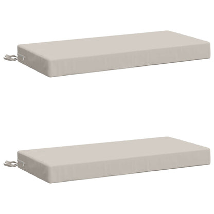vidaXL 2-Piece Bench Cushions SOEST 2 pcs 100% Polyester White