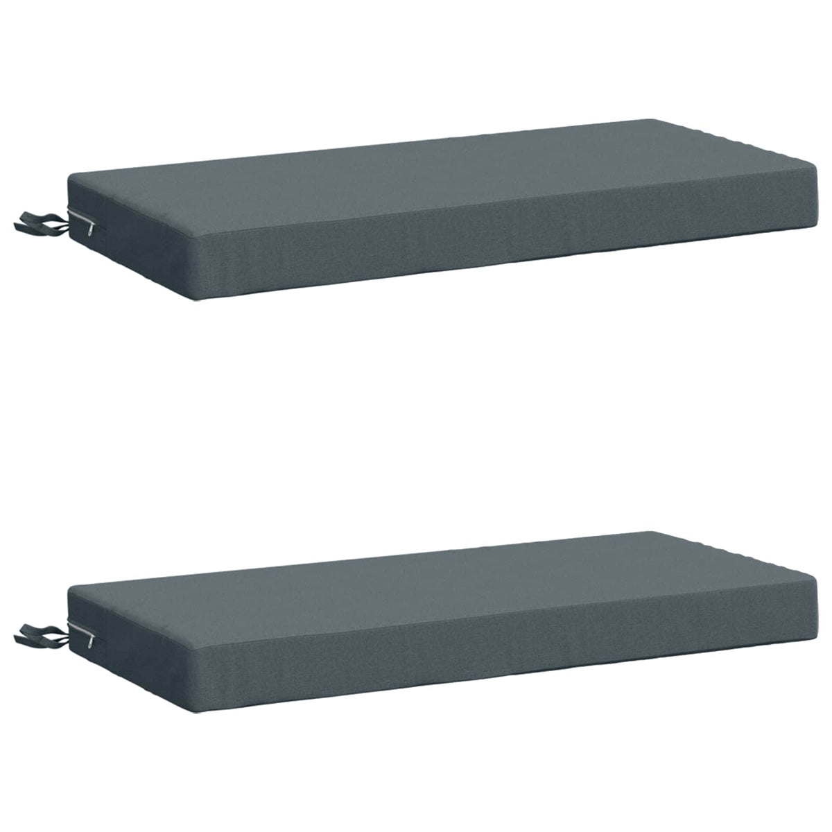 vidaXL 2-Piece Bench Cushions SOEST 2 pcs 100% Polyester Blue
