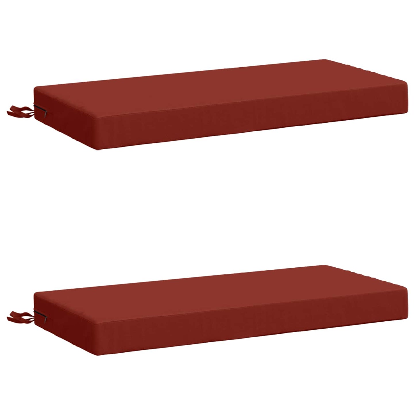 vidaXL 2-Piece Bench Cushions SOEST 2 pcs 100% Polyester Red