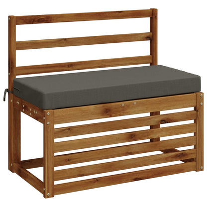 vidaXL Bench Cushion SOEST 100% Polyester Grey 80 x 40 x 8 cm