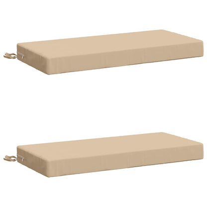 vidaXL 2-Piece Bench Cushions SOEST 2 pcs 100% Polyester Cream