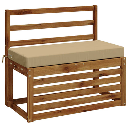 vidaXL Bench Cushion SOEST 100% Polyester Beige 80 x 40 x 8 cm