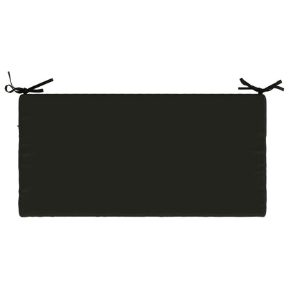 vidaXL Bench Cushion SOEST 100% Polyester Black 80 x 40 x 8 cm