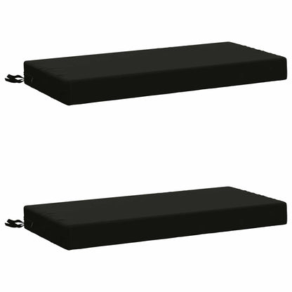 vidaXL 2-Piece Bench Cushions SOEST 2 pcs 100% Polyester Black