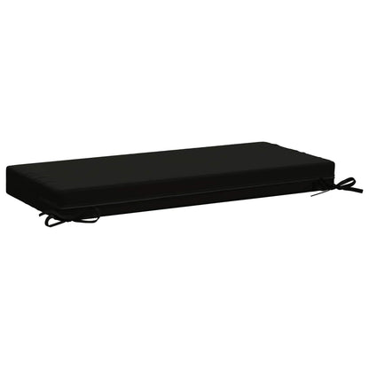 vidaXL 2-Piece Bench Cushions SOEST 2 pcs 100% Polyester Black
