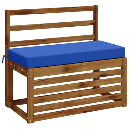 vidaXL Bench Cushion SOEST 100% Polyester Royal Blue 80 x 40 x 8 cm