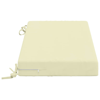 vidaXL 2-Piece Bench Cushions SOEST 2 pcs 100% Polyester Cream