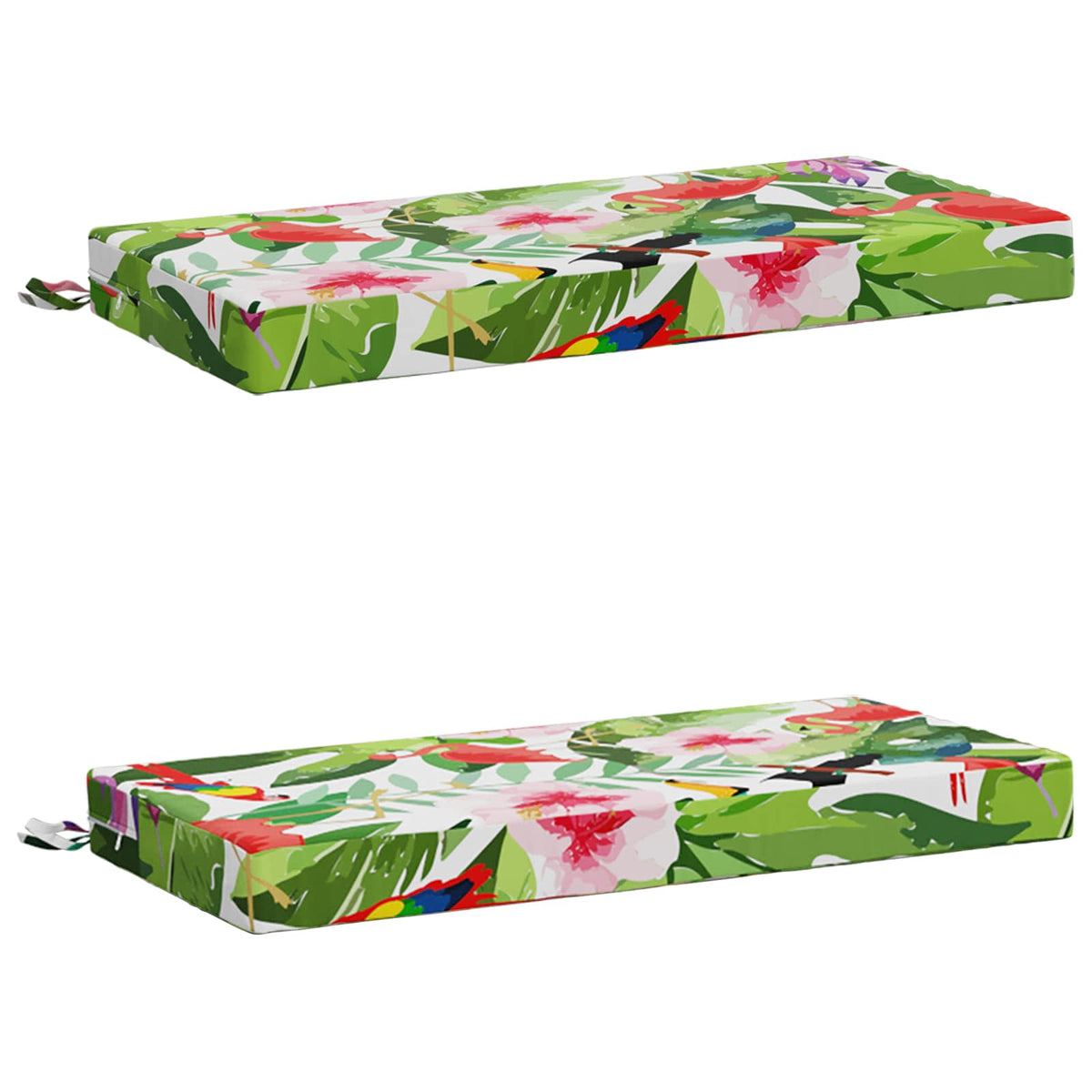 vidaXL 2-Piece Bench Cushions SOEST 2 pcs 100% Polyester Multicolour