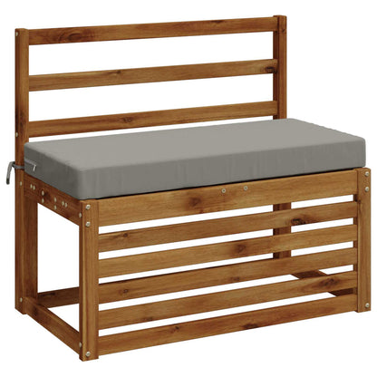 vidaXL Bench Cushion SOEST 100% Polyester Grey 80 x 40 x 8 cm
