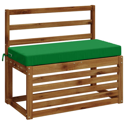 vidaXL Bench Cushion SOEST 100% Polyester Green 80 x 40 x 8 cm