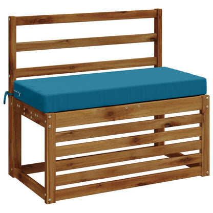 vidaXL Bench Cushion SOEST 100% Polyester Light Blue 80 x 40 x 8 cm