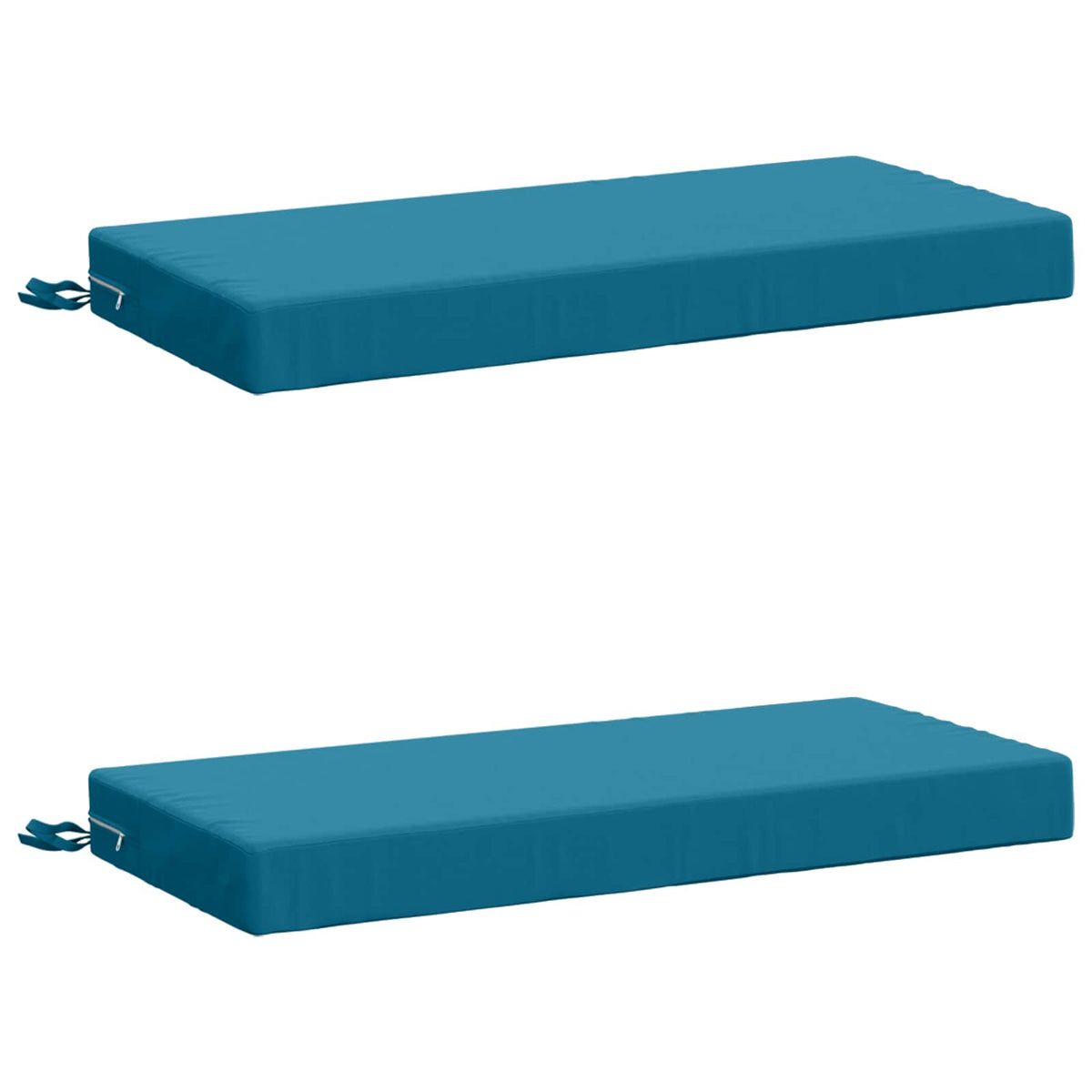 vidaXL 2-Piece Bench Cushions SOEST 2 pcs 100% Polyester Light Blue