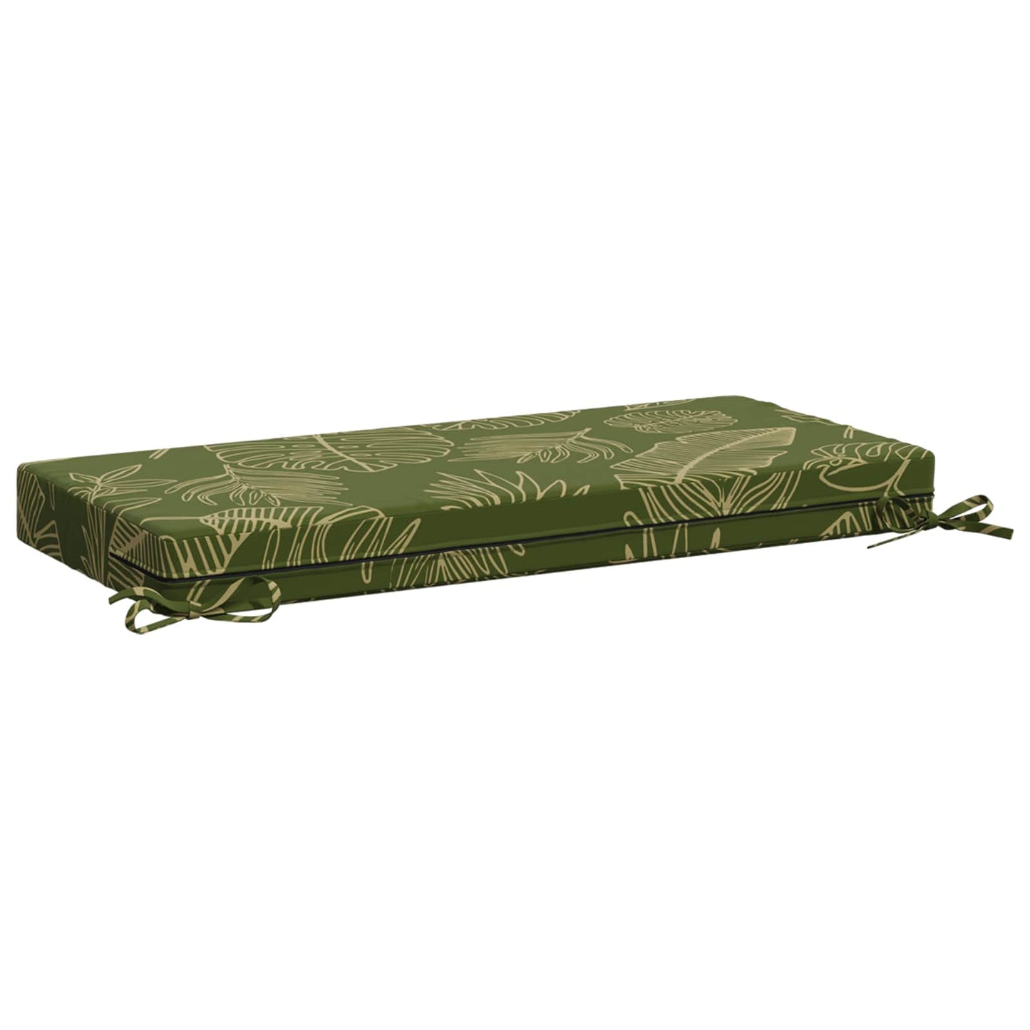 vidaXL 2-Piece Bench Cushions SOEST 2 pcs 100% Polyester Leaf Design