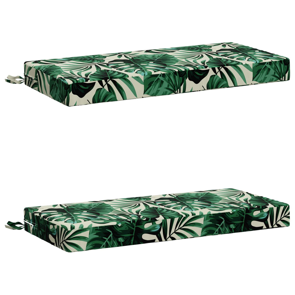 vidaXL 2-Piece Bench Cushions SOEST 2 pcs 100% Polyester Leaf Pattern