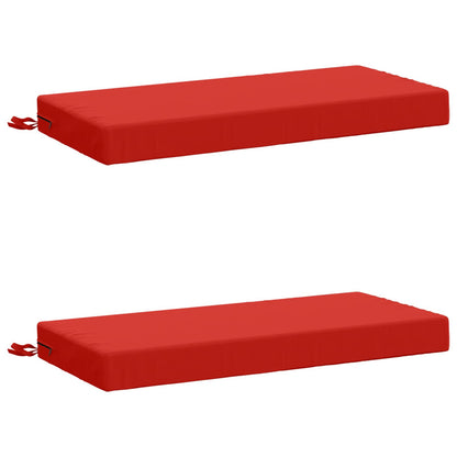 vidaXL 2-Piece Bench Cushions SOEST 2 pcs 100% Polyester Red