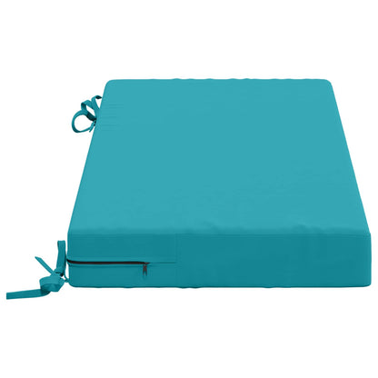 vidaXL Bench Cushion SOEST 100% Polyester Turquoise 80 x 40 x 8 cm
