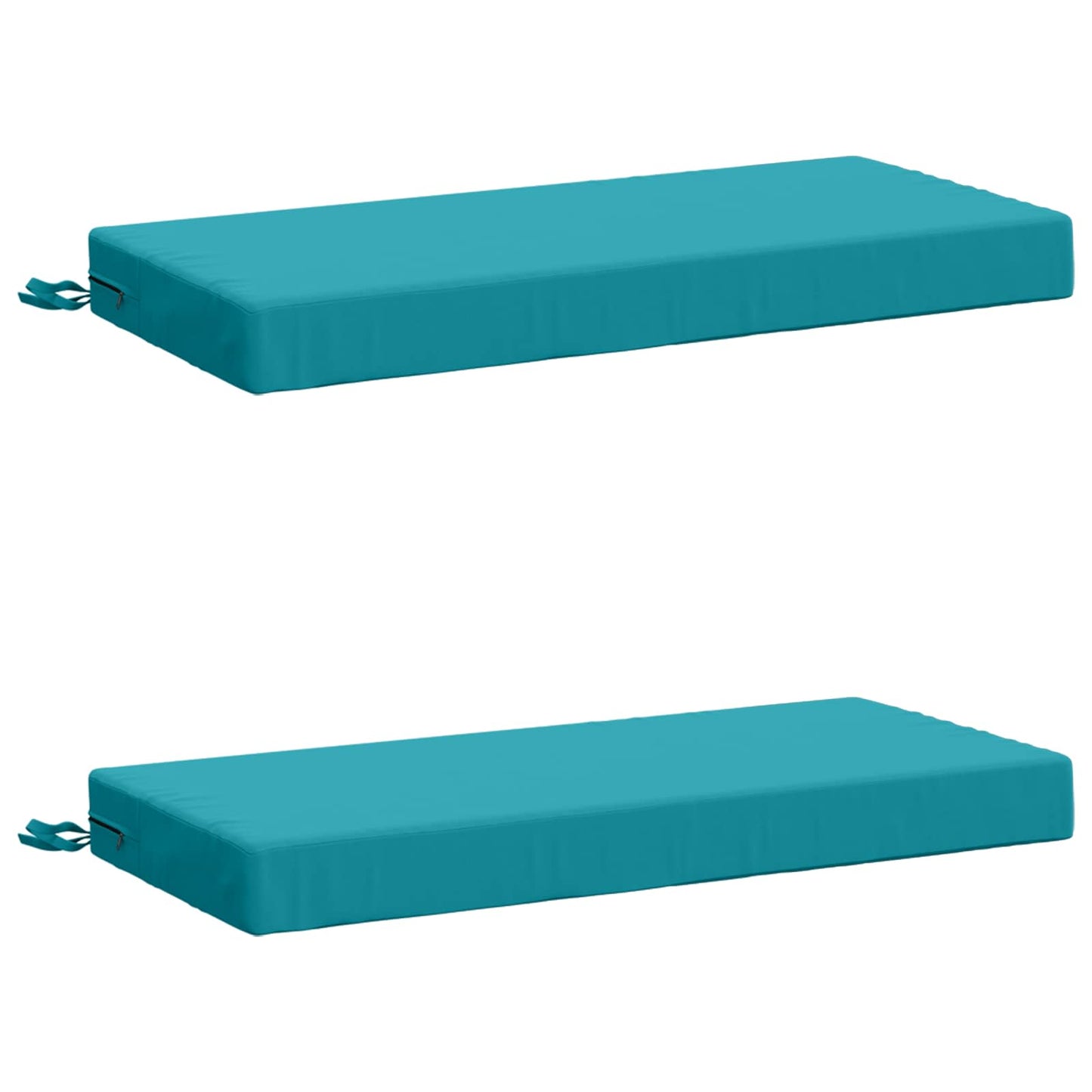 vidaXL 2-Piece Bench Cushions SOEST 2 pcs 100% Polyester Turquoise
