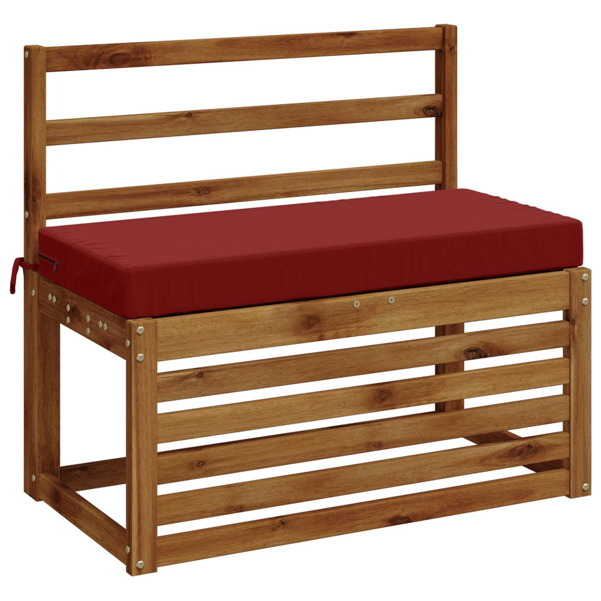 vidaXL Bench Cushion SOEST 100% Polyester Wine Red 80 x 40 x 8 cm