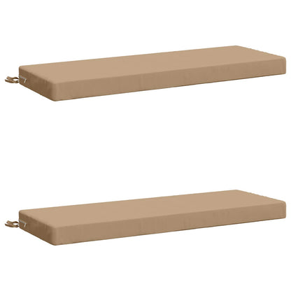 vidaXL 2-Piece Bench Cushions SOEST 2 pcs 100% Polyester Sand