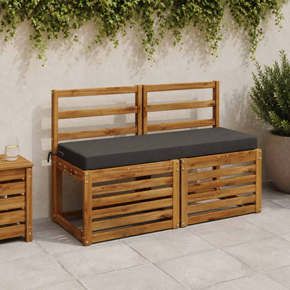 vidaXL Bench Cushion SOEST 100% Polyester Anthracite 100 x 40 x 8 cm
