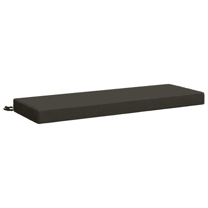 vidaXL Bench Cushion SOEST 100% Polyester Anthracite 100 x 40 x 8 cm