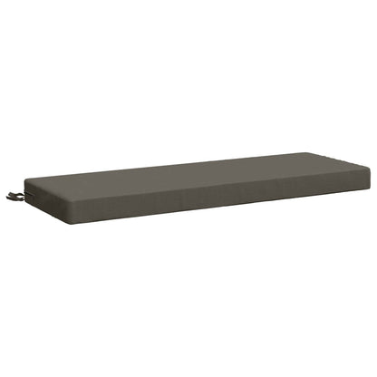 vidaXL Bench Cushion SOEST 100% Polyester Grey 100 x 40 x 8 cm