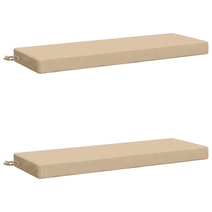 vidaXL 2-Piece Bench Cushions SOEST 2 pcs 100% Polyester Cream