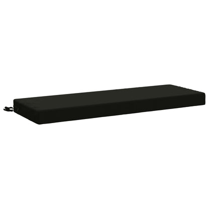 vidaXL Bench Cushion SOEST 100% Polyester Black 100 x 40 x 8 cm