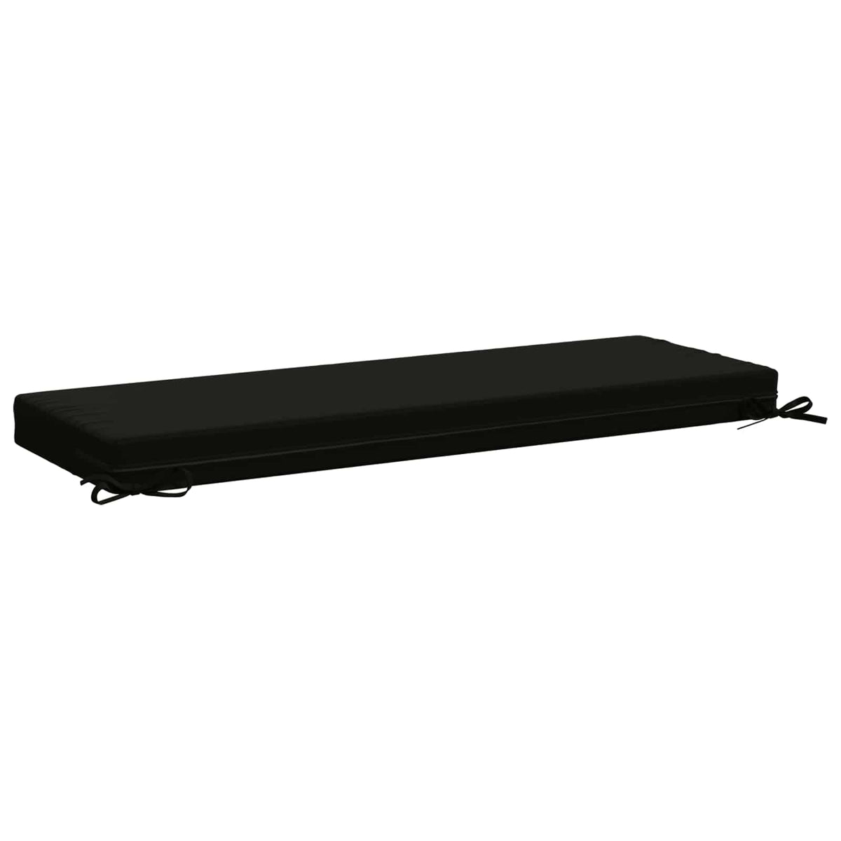 vidaXL Bench Cushion SOEST 100% Polyester Black 100 x 40 x 8 cm
