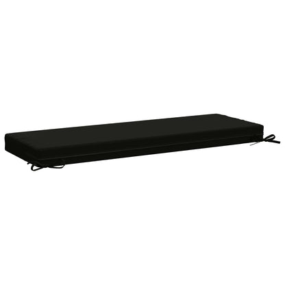 vidaXL Bench Cushion SOEST 100% Polyester Black 100 x 40 x 8 cm