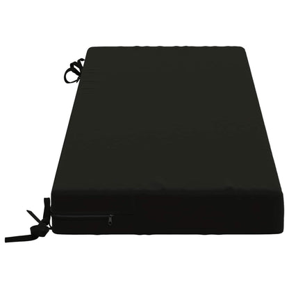 vidaXL Bench Cushion SOEST 100% Polyester Black 100 x 40 x 8 cm