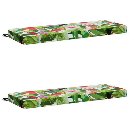 vidaXL 2-Piece Bench Cushions SOEST 2 pcs 100% Polyester Multicolour