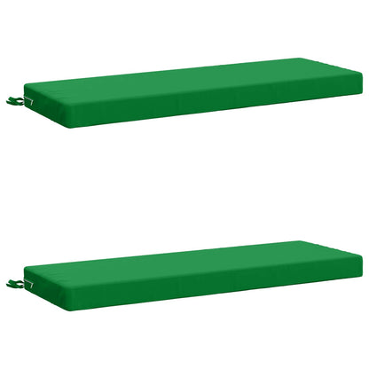 vidaXL 2-Piece Bench Cushions SOEST 2 pcs 100% Polyester Green