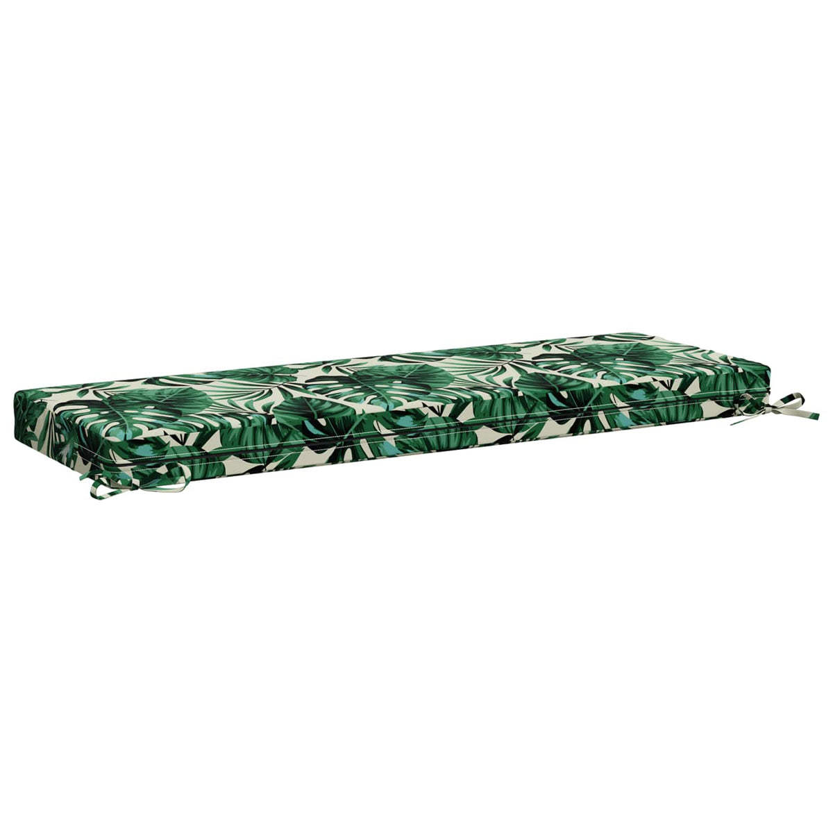 vidaXL Bench Cushion SOEST 100% Polyester Leaf Pattern 100 x 40 x 8 cm