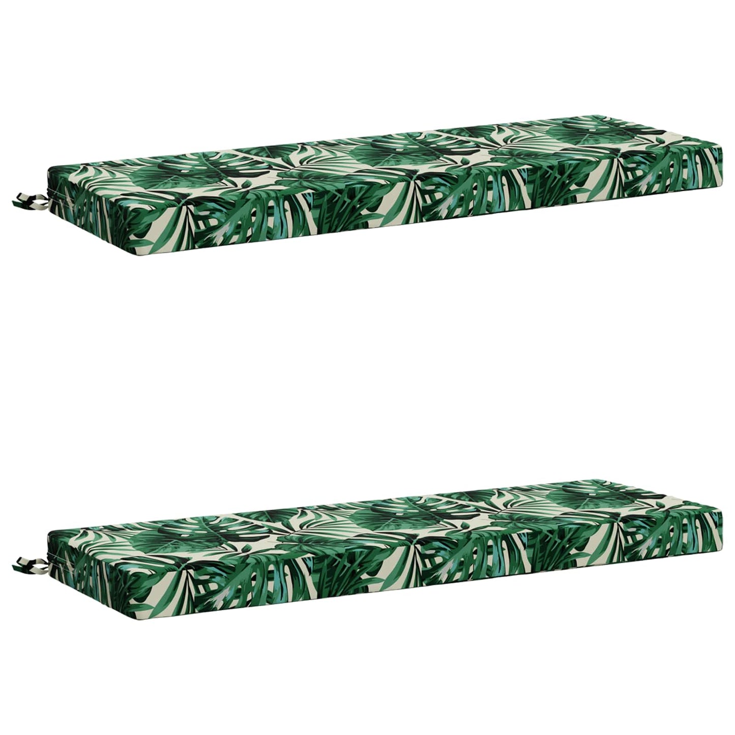 vidaXL 2-Piece Bench Cushions SOEST 2 pcs 100% Polyester Leaf Pattern