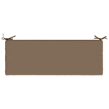 vidaXL 2-Piece Bench Cushions SOEST 2 pcs 100% Polyester Taupe