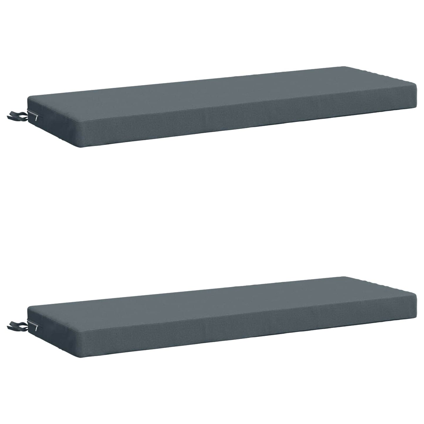 vidaXL 2-Piece Bench Cushions SOEST 2 pcs 100% Polyester Blue