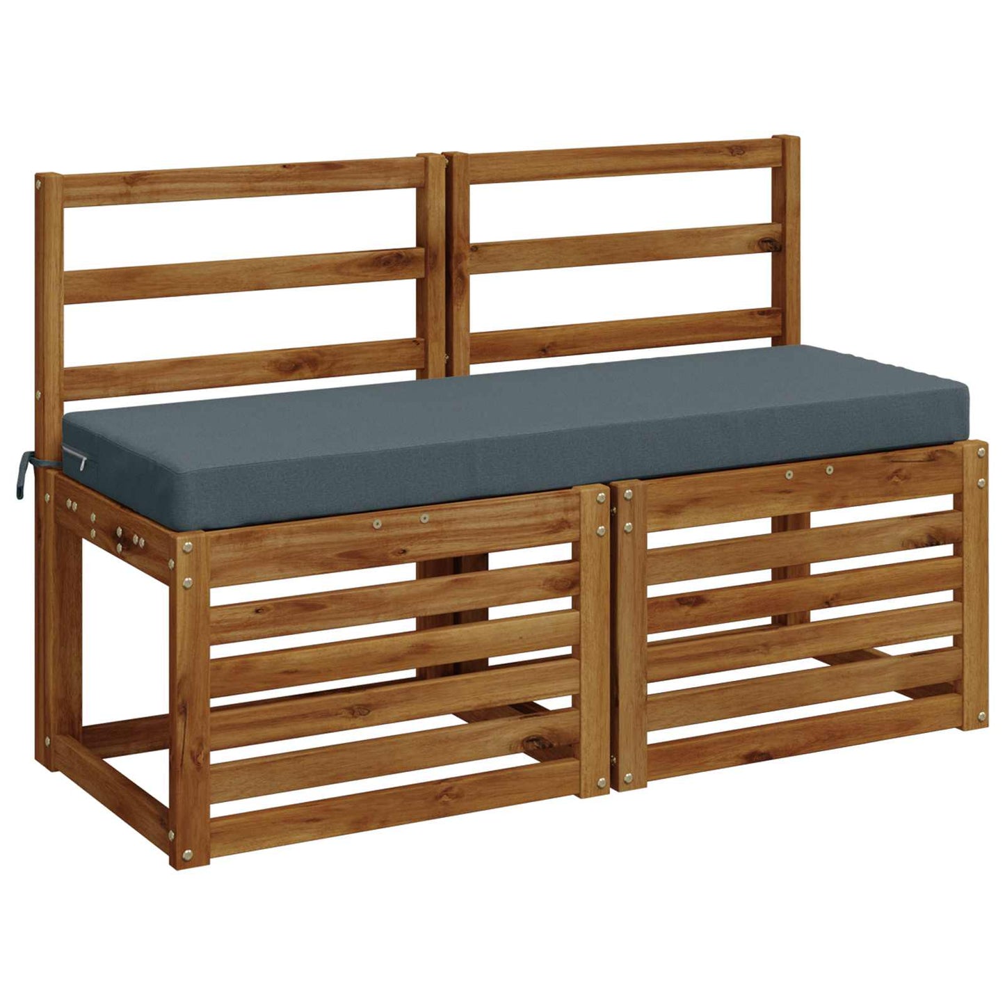 vidaXL 2-Piece Bench Cushions SOEST 2 pcs 100% Polyester Blue