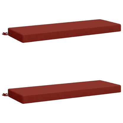 vidaXL 2-Piece Bench Cushions SOEST 2 pcs 100% Polyester Red