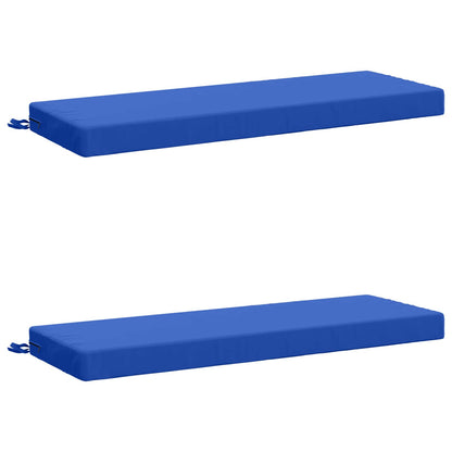 vidaXL 2-Piece Bench Cushions SOEST 2 pcs 100% Polyester Royal Blue