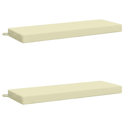 vidaXL 2-Piece Bench Cushions SOEST 2 pcs 100% Polyester Cream
